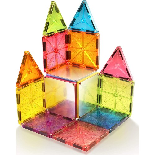 magna tiles Stardust 15 Piece Set - 3D Magnetic Building Tiles,For For Ages 18915 631291189152