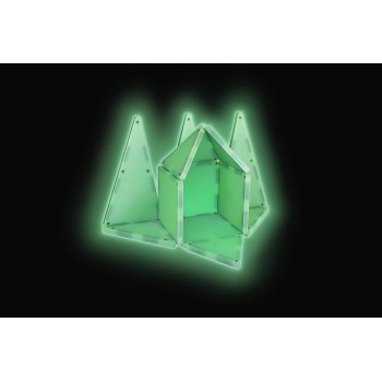 magna tiles Μαγνητικό Παιχνίδι 16 Κομματιών Glow 18816 631291188162