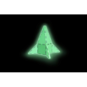 magna tiles Μαγνητικό Παιχνίδι 16 Κομματιών Glow 18816 631291188162