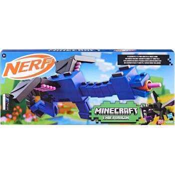 Hasbro Minecraft Ender Dragon Blaster And 12 Nerf Elite Foam Darts  F7912 5010996130211