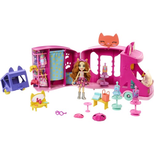Mattel Enchantimals Glam Party- Φορτηγάκι Στούντιο Μόδας HPB34 194735154395