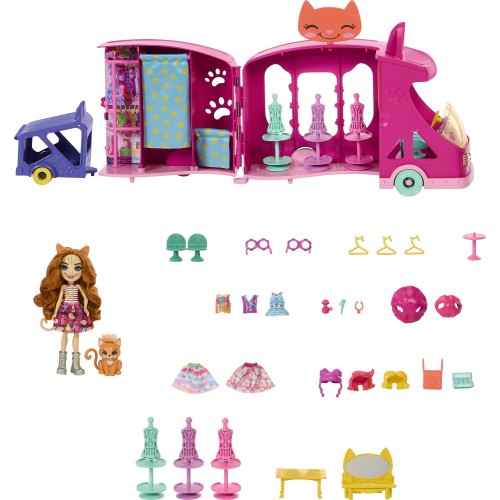 Mattel Enchantimals Glam Party- Fashion Studio Van HPB34 194735154395