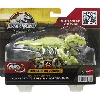 Mattel Jurassic World Δεινόσαυροι 2 Σε 1 Tyrannosaurus T Rex To Ankylosaurus HLP05 / HLP08 194735116430