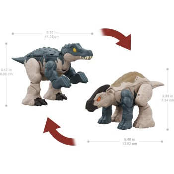 Mattel Jurassic World Δεινόσαυροι 2 Σε 1 Baryonyx To Parasaurolophus HLP05 / HLP09 194735116744