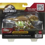 Mattel Jurassic World Fierce Changers Tyrannosaurus T Rex To Ankylosaurus HLP05 / HLP06 194735116676