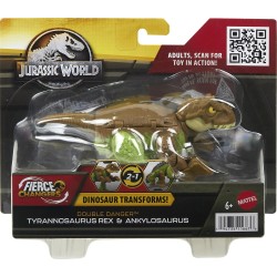 Mattel Jurassic World Fierce Changers Tyrannosaurus T Rex To Ankylosaurus HLP05 / HLP06 194735116676