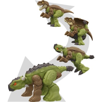 Mattel Jurassic World Fierce Changers Δεινόσαυροι 2 Σε 1 Tyrannosaurus T Rex To Ankylosaurus HLP05 / HLP06 194735116676