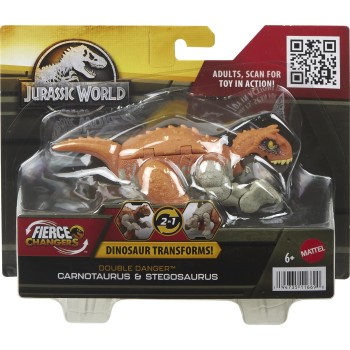 Mattel Jurassic World Fierce Changers Carnotaurus To Stegosaurus HLP05 / HLP07 194735116690