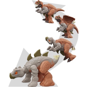 Mattel Jurassic World Fierce Changers Carnotaurus To Stegosaurus HLP05 / HLP07 194735116690