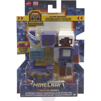 Mattel Minecraft Creator Series Camp Enderwood Stardust Poncho Φιγούρα 8 Εκ. HJG74 / HMJ54 194735128563