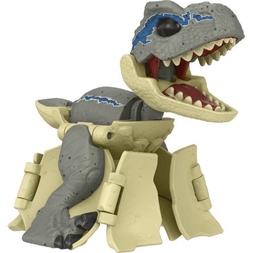 Mattel Jurassic World Fierce Changers Αυγά - Δεινόσαυροι Velociraptor Blue HLP00 / HLP01 194735116737
