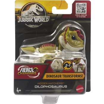 Mattel Jurassic World Fierce Changers Αυγά - Δεινόσαυροι Dilophosaurus  HLP00 / HLP04 194735116577