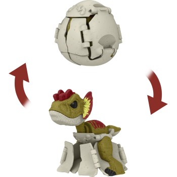 Mattel Jurassic World Fierce Changers Αυγά - Δεινόσαυροι Dilophosaurus  HLP00 / HLP04 194735116577