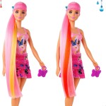Mattel Barbie Color Reveal Doll With 6 Unboxing Surprises, Totally Denim Series Patchwork Print And Change HJX55 194735097685