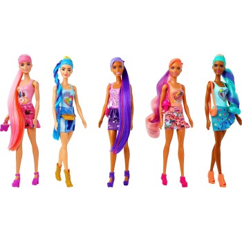 Mattel Κούκλα Barbie Color Reveal Με 6 Unboxing Surprises, Totally Denim Series Τζιν - 1 Τμχ HJX55 194735097685