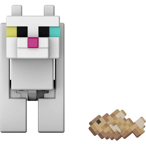 Mattel Minecraft Build-A-Portal White Cat Φιγούρα 8 Εκ. GTP08 / HLB20 194735111152