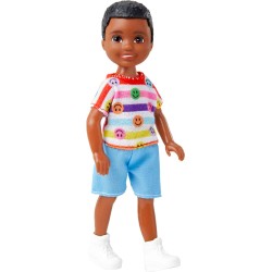 Mattel Barbie Chelsea Doll, Small Boy Doll Wearing Removable Romper And Shoes With Brown Hair Eyes Blue DWJ33 / HNY58 1947351533