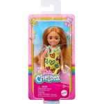 Mattel Barbie Chelsea Doll, Small Doll Wearing Removable Heart-print Dress and Shoes With Blond Ponytail Blue Eyes DWJ33 / HNY57