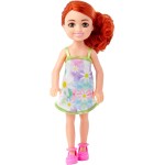 Mattel Κούκλα Barbie Chelsea, Μικρή Που Φοράει Αφαιρούμενο Φλοράλ Φόρεμα Και Παπούτσια Με Κόκκινα Μαλλιά Μπλε Μάτια DWJ33 / HNY5