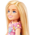 Mattel Κούκλα Barbie Chelsea, Μικρή Με Μακριά Ξανθά Μαλλιά Και Μπλε Μάτια Που Φοράει Αφαιρούμενο Φόρεμα Μωβ Λουλούδια DWJ33 / HK