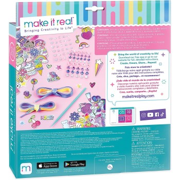 Make It Real Sticker Chic Rainbow Street Chic - 150 Decorative Stickers, Removable Shoe Decals, Includes Shoelaces 1324 69592901
