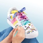 Make It Real Sticker Chic Rainbow Street Chic - 150 Decorative Stickers, Removable Shoe Decals, Includes Shoelaces 1324 69592901