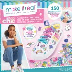 Make It Real Sticker Chic Rainbow Street Chic - 150 Decorative Stickers, Removable Shoe Decals, Includes Shoelaces 1324 69592901