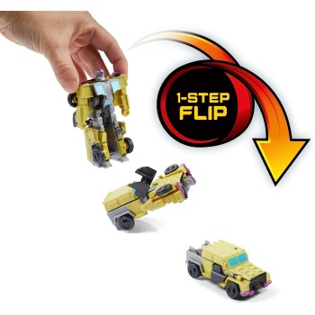 Hasbro Transformers Toys Earthspark 1-Step Flip Changer Swindle 4-Inch Action Figure, Robot For Ages 6 And Up F6229 / F6719 5010