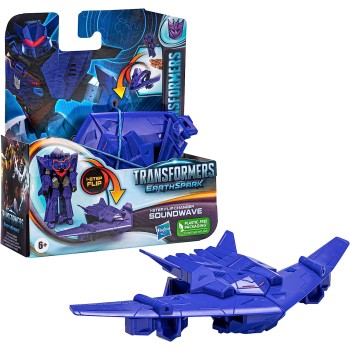 Hasbro Transformers Toys Earthspark 1-Step Flip Changer Soundwave 4 Ιντσών F6229 / F6714 5010996120670