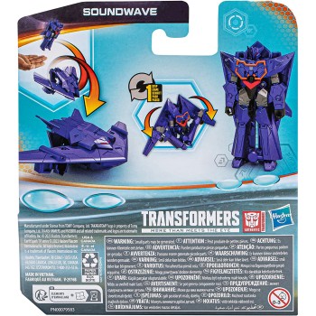 Hasbro Transformers Toys Earthspark 1-Step Flip Changer Soundwave 4 Ιντσών F6229 / F6714 5010996120670