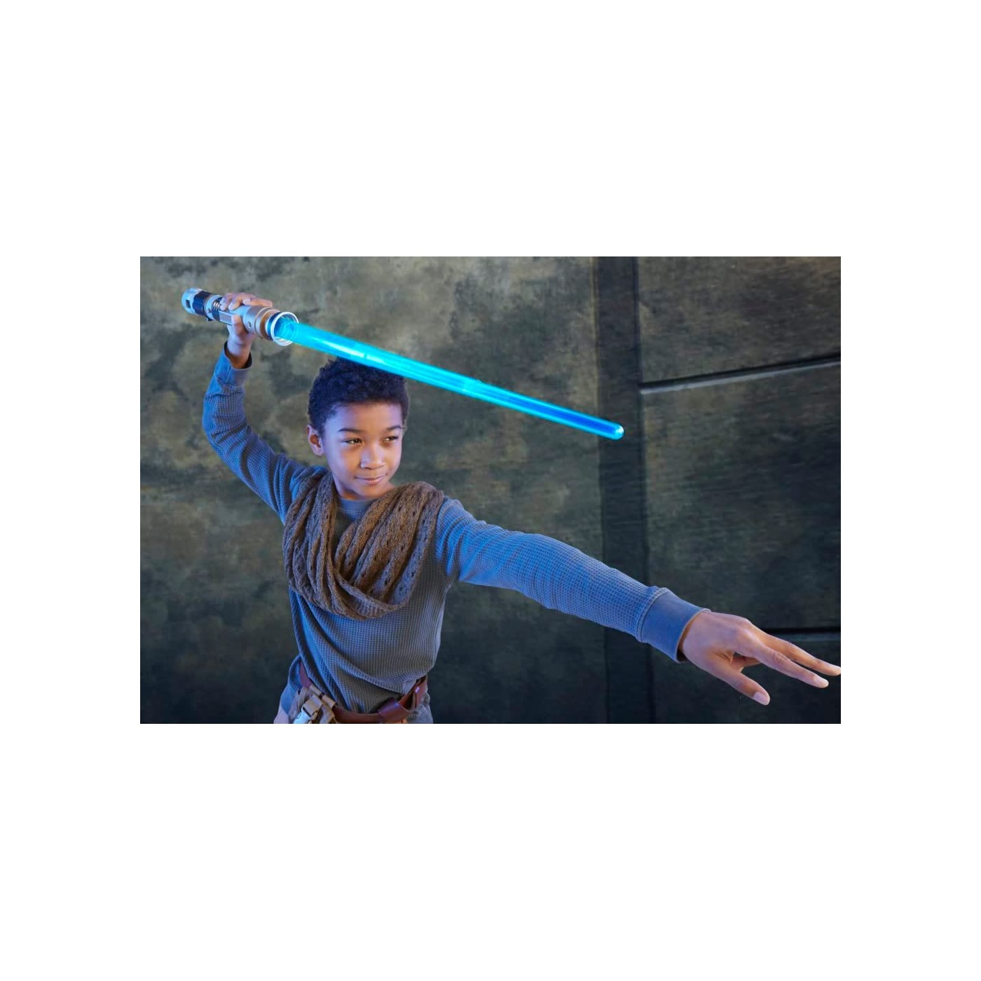 Spada Laser Star Wars Obi-Wan Kenobi - Lama Blu Elettronica Estensibile, Giocattolo Da 4 Anni - Foto 5