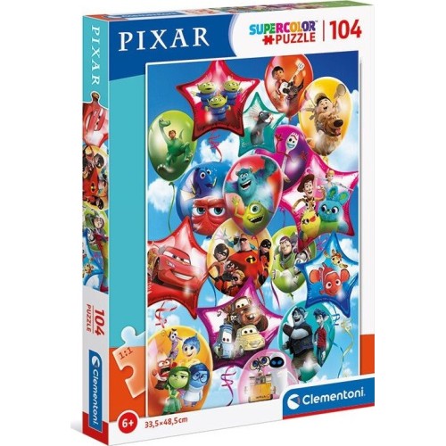 Clementoni Παιδικό Παζλ Super Color Pixar Party 104 Τμχ 1210-25717 8005125257171