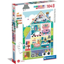 Clementoni Kids Puzzle Maxi Supercolor My House My House 104 Pcs 1210-23775 8005125237753