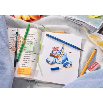 STABILO Pen Μαρκαδοράκι 1Mm Τιρκουαζ Μπλε 128068051 4006381333344