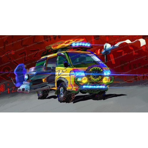 Giochi Preziosi Teenage Mutant Ninja Turtlesmovie Teenage Mutant Ninja Turtles Vehicle Pizza Van TU804000 8056379151043
