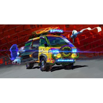Giochi Preziosi Teenage Mutant Ninja Turtlesmovie Teenage Mutant Ninja Turtles Vehicle Pizza Van TU804000 8056379151043