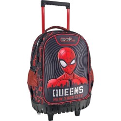 Diakakis imports Spiderman Queens New York City Elementary School Trolley Bag 3 Compartments 000508117 5205698587290
