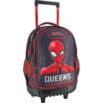 Diakakis imports Spiderman Queens New York City Elementary School Trolley Bag 3 Compartments 000508117 5205698587290