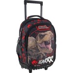 Diakakis imports Primary School Jurassic T-Rex Roarrr Trolley Bag 3 Compartments 000570899 5205698587726