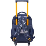 Diakakis imports Outer Space Primary School Trolley Bag 3 Compartments 000585012 5205698599750