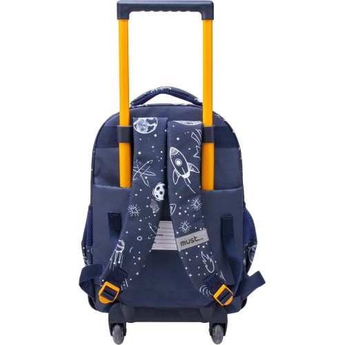 Diakakis imports Outer Space Primary School Trolley Bag 3 Compartments 000585012 5205698599750