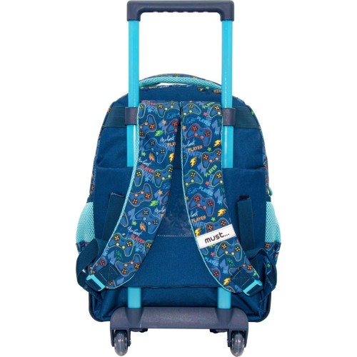 Diakakis imports Elementary School Trolley Bag The Best Gamer 3 Compartments 000585014 5205698599798