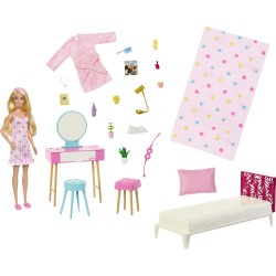 Mattel Barbie Υπνοδωμάτιο Με Κούκλα HPT55 194735167326