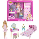 Mattel Barbie Bedroom With Doll HPT55 194735167326