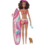 Mattel Barbie Beach With Surfboard HPL69 194735162406