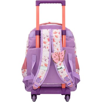 Diakakis imports Primary School Trolley Bag My Butterfly 3 Compartments 000584981 5205698599132