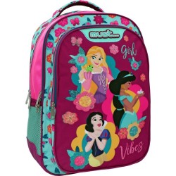 Diakakis imports Σχολική Τσάντα Πλάτης Δημοτικού Disney Princess Girl Vibes  3 Θήκες 000563374 5205698584244