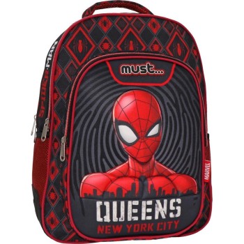 Diakakis imports Σχολική Τσάντα Πλάτης Δημοτικού Spiderman Queens New York City  3 Θήκες 000508107 5205698584350