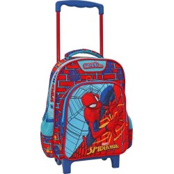 Diakakis imports Σχολική Τσάντα Τρόλεϊ Νηπίου Spiderman On The Wall  2 Θήκες 000508125 5205698587467