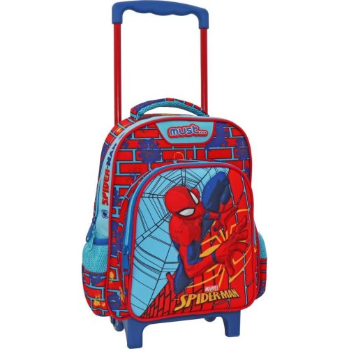 Diakakis imports Σχολική Τσάντα Τρόλεϊ Νηπίου Spiderman On The Wall  2 Θήκες 000508125 5205698587467